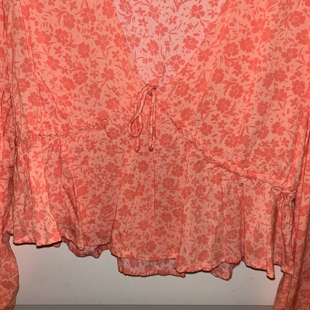 Billabong Coral Floral Blouse - Picture 2 of 5